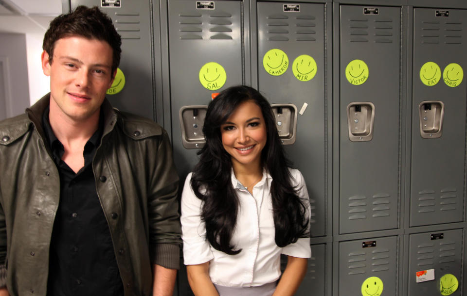 Cory Monteith and Naya Rivera meet fans at the Glee LIVE Tour in association with Samsung Mobile and AT&T at AT&T store on June 3, 2011 in Skokie, Illinois.