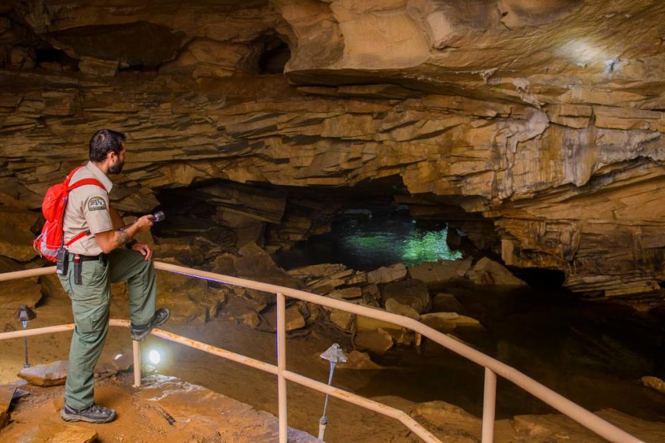 Carter Caves State Resort Park offers seasonal guided and self-guided cave tours.