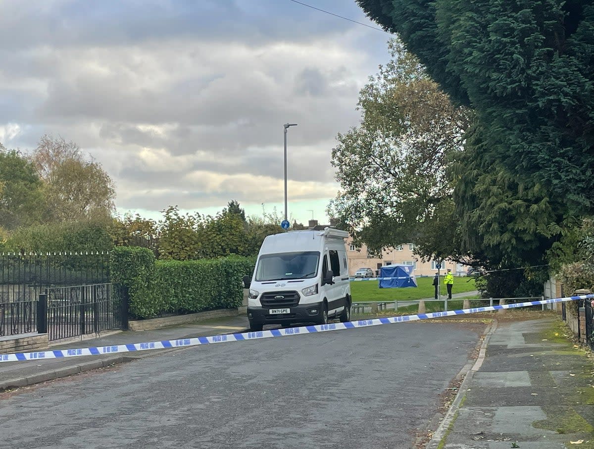 The scene after Mr Seesahai had been stabbed to death (Stephanie Wareham/PA Wire)