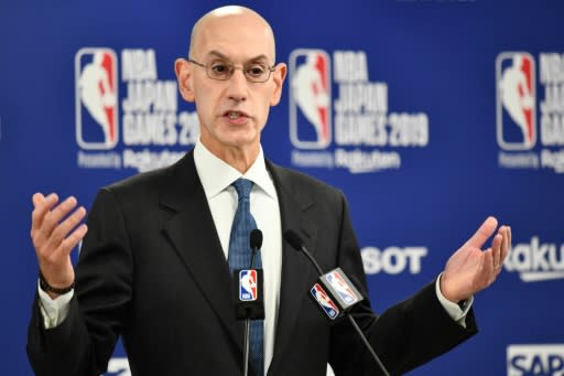 NBA commissioner Adam Silver said he supported freedom of expression in American basketball