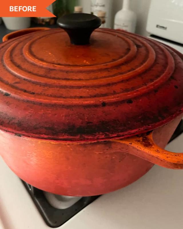 The Clever Reddit Tip for Getting a Le Creuset Dutch Oven Looking Good as  New