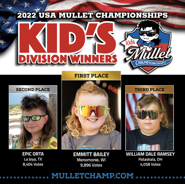 Meet the young winners of the 2022 USA Mullet Championship