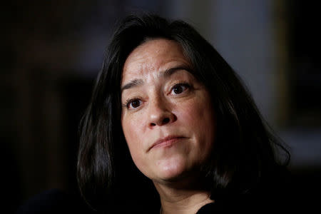 Canada's Justice Minister Jody Wilson-Raybould listens to a question during a news conference on Parliament Hill in Ottawa, Ontario, Canada, December 12, 2017. REUTERS/Chris Wattie