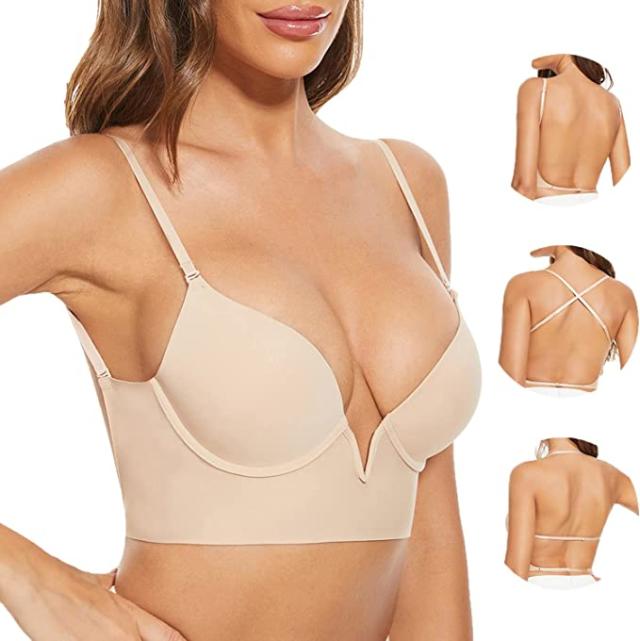 Plunge Low-Back Bra