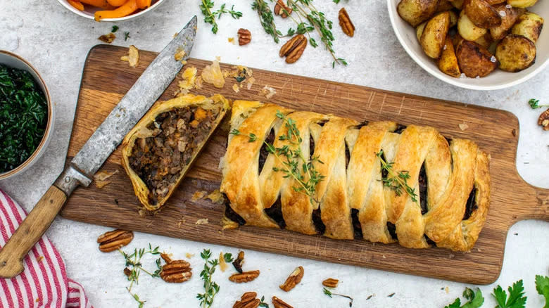 Vegan mushroom Wellington 