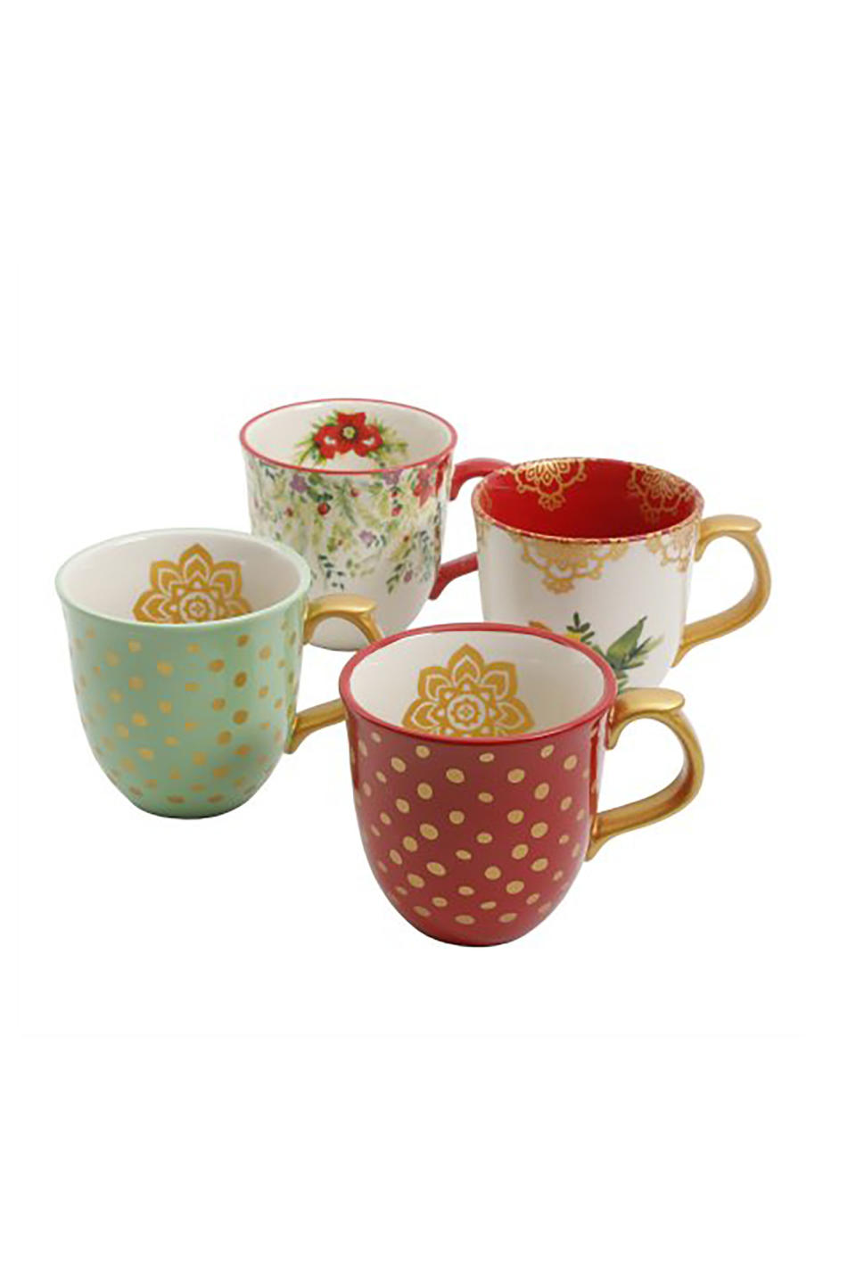 Set of 4 Holiday Mugs