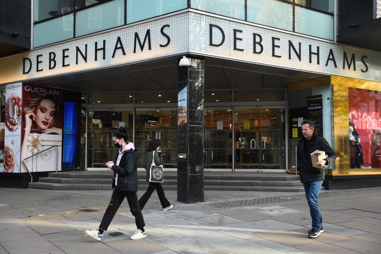 <p>Debenhams will not reopen its Oxford Street branch </p> (PA)