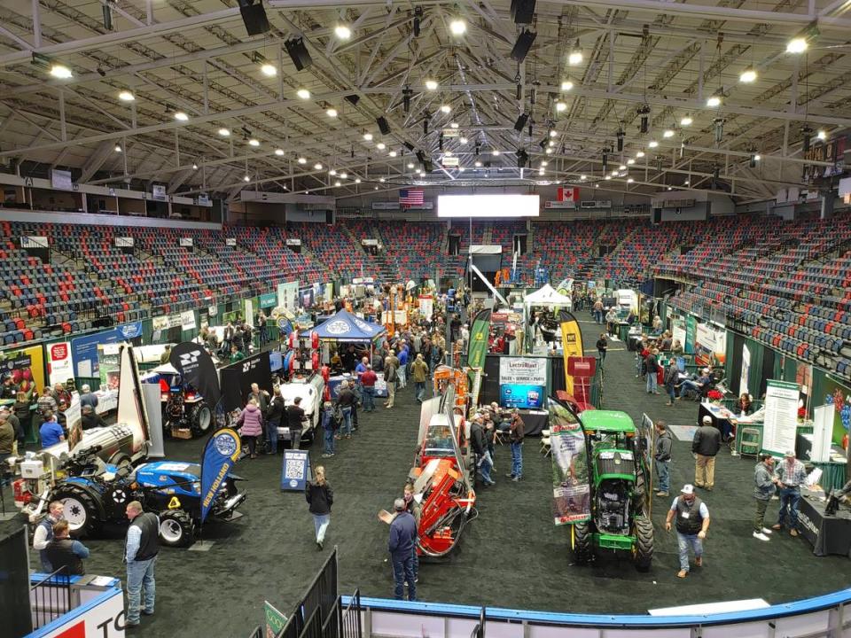 The public is invited to visit with the tractor, technology and other vendors who support Washington’s $2.5 billion apple and cherry industries during the 119th annual Washington Tree Fruit Association convention and horticulture trade show. The event wraps up at noon, Wednesday, at the Three Rivers Convention Center in Kennewick. Tri-City Herald staff/Tri-City Herald staff
