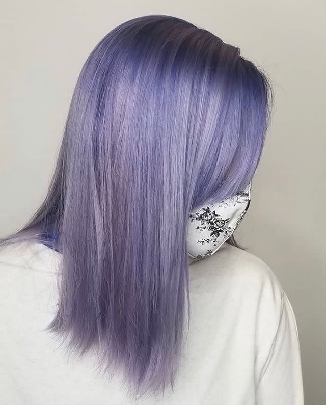 8) This Icy Lavender Hair