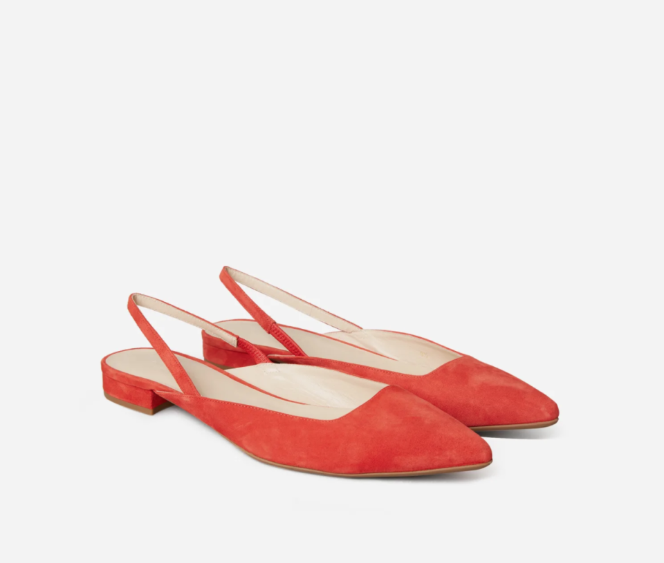 The Editor Slingback in Persimmon. 