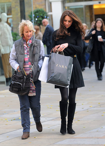 Kate Middleton spotted shopping on the streets of London.