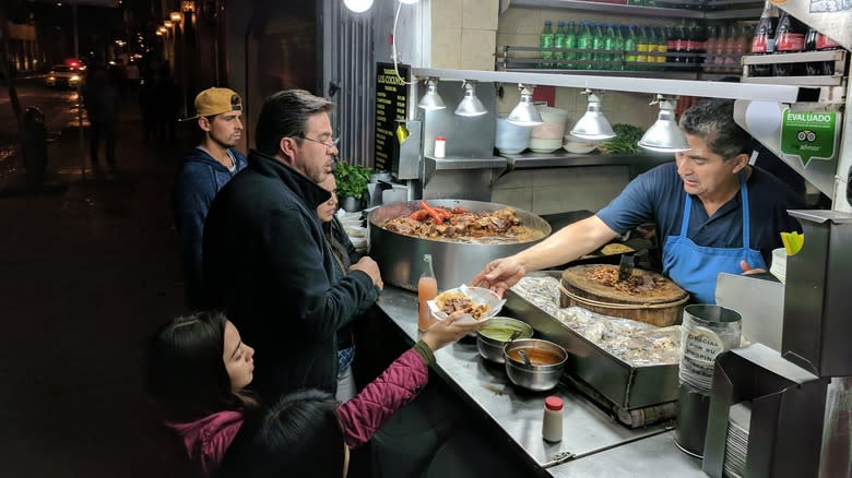 Street taco vendor