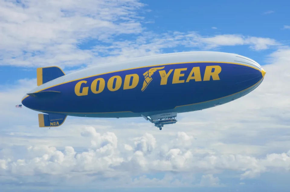 The Goodyear Blimp via Getty Images