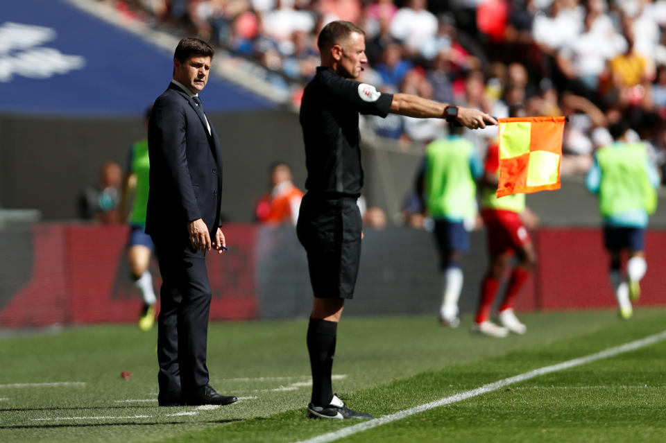 Mauricio Pochettino endured a frustrating afternoon at Wembley