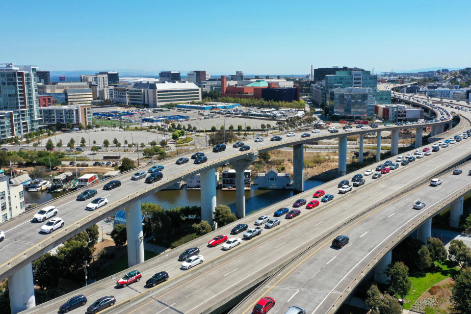 Car traffic in San Francisco