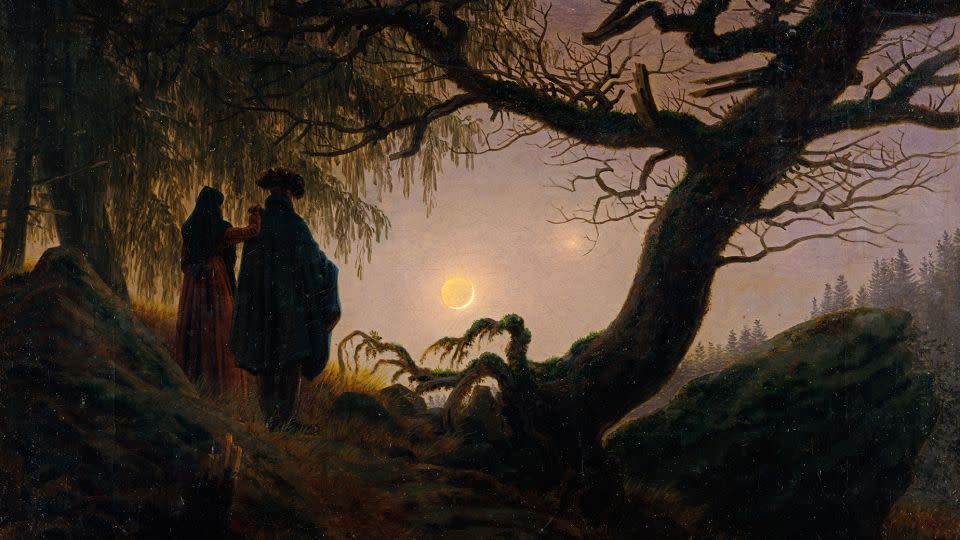 Caspar David Friedrich's work "Man and Woman Contemplating the Moon." - Staatliche Museen zu Berlin