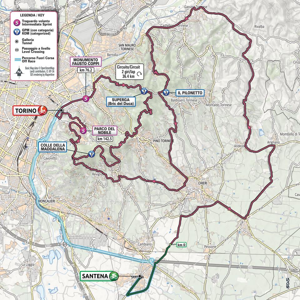 Stage 14 map