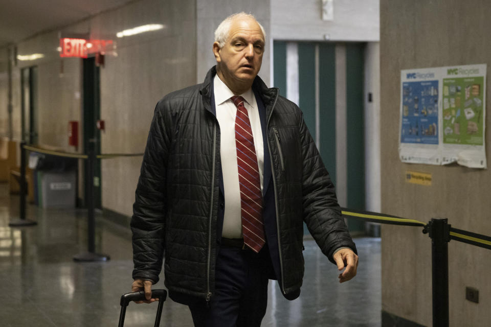 Trump Organization Attorney Alan Futerfas arrives to the courtroom in New York, Thursday, Nov. 17, 2022. (AP Photo/Yuki Iwamura)