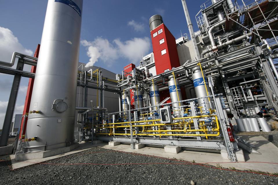 Wood biofuel plant germany