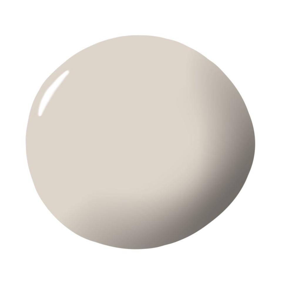 <p><strong>Benjamin Moore</strong></p><p>benjaminmoore.com</p><p><a href="https://www.benjaminmoore.com/en-us/color-overview/find-your-color/color/988/frosted-toffee?color=988" rel="nofollow noopener" target="_blank" data-ylk="slk:Shop Now;elm:context_link;itc:0;sec:content-canvas" class="link ">Shop Now</a></p>