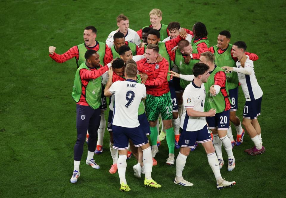 England played their best football of the tournament to beat the Netherlands in the semi-finals (Getty)