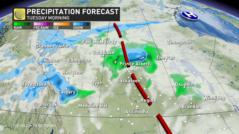 Baron _ Alberta precipitation timing _ April 15