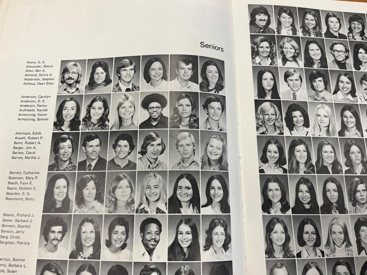 The pages of the 1974 University of Tennessee yearbook show a small increase in the number of Black students starting to enroll at the school by a half century ago. Many of the Black students and others that year held a Martin Luther King Day observance before it became a federal holiday in 1986.