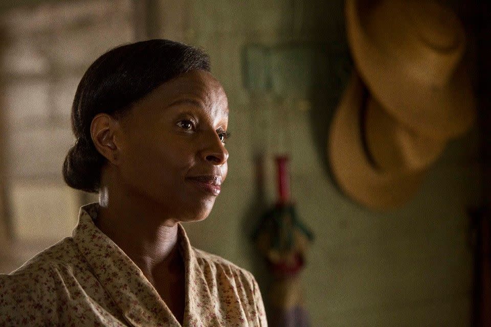 a close up of mary j blige in a scene from mudbound, a good housekeeping pick for best sad movies on netflix