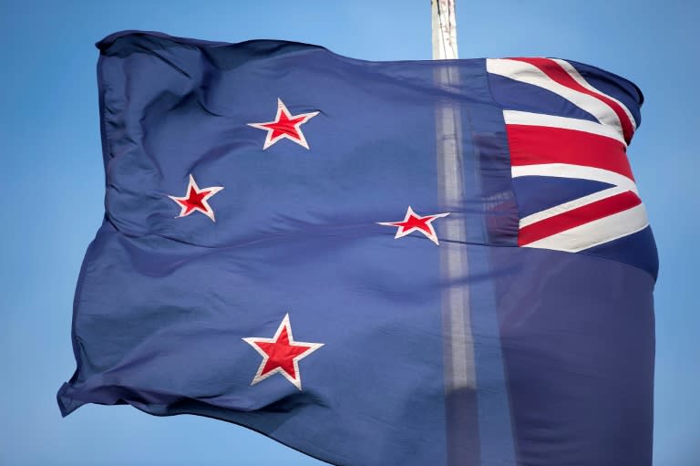 La bandera de Nueva Zelanda ondea en Wellington el 29 de octubre de 2014 (Marty Melville)