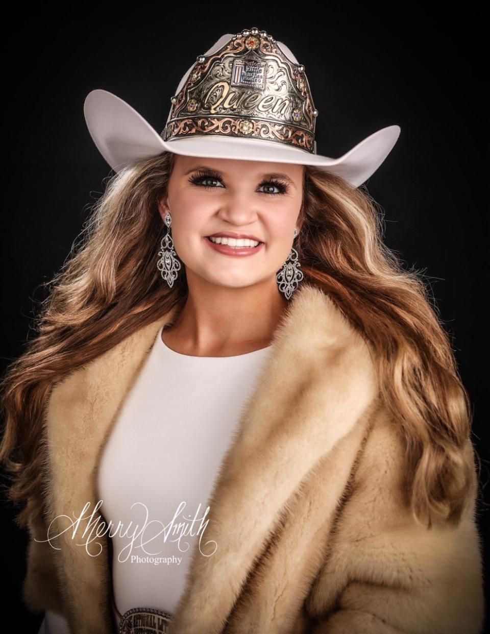 Mary Ivey after being crowned National Little Britches Rodeo Queen.