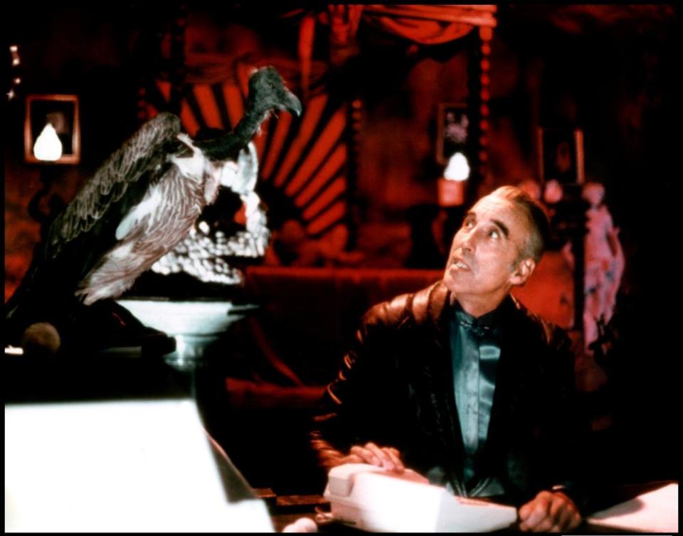 Christopher Lee as Mr Midnight in The Return of Captain Invincible.