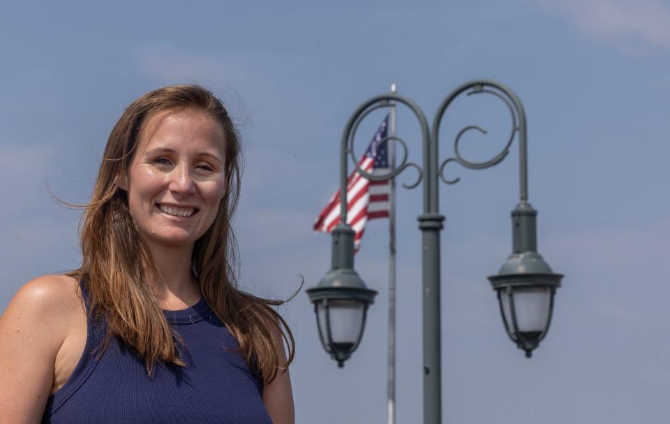 Belmar is at "war" with Verizon, according to the mayor, over Verizon's attempt to put 20 40-foot tall cell poles or towers along Ocean Avenue up against the boardwalk. They will be interspersed among the decorative lights now on the boardwalk. New Councilwoman Caitlin Donovan has been leading the effort against Verizon.