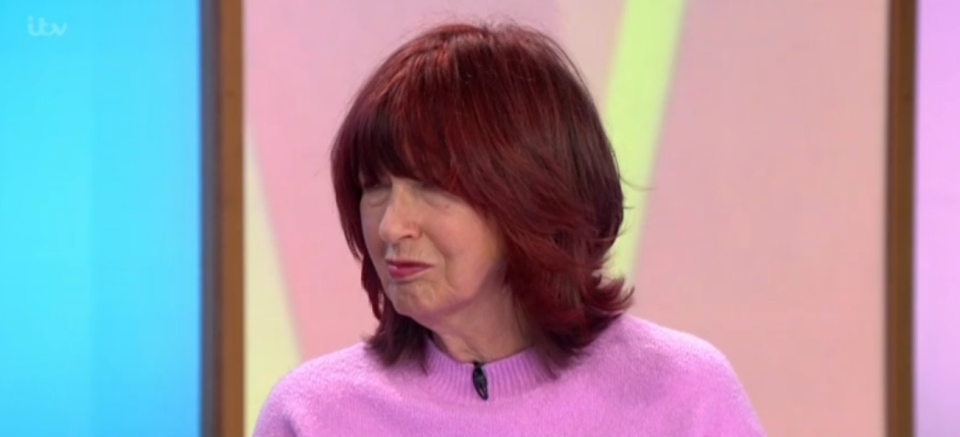 janet street porter, looking unimpressed on loose women