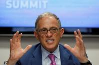 Chairman and President of the Export-Import Bank Fred Hochberg gestures during the second day of the Reuters Aerospace and Defense Summit in Washington, September 10, 2014. REUTERS/Larry Downing