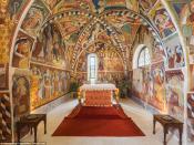 <p>The castle also has two chapels — yes, two — including one with 15th-century frescoes by master painters Giovanni and Battista Baschenis. (Concierge Auctions) </p>