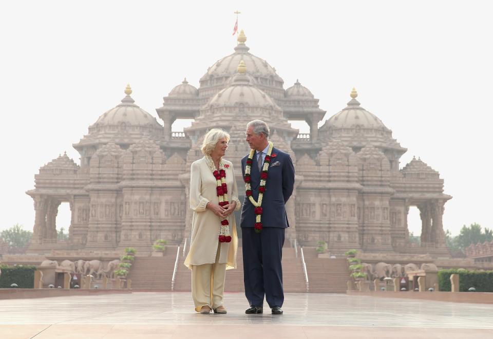 Camilla and Charles in India