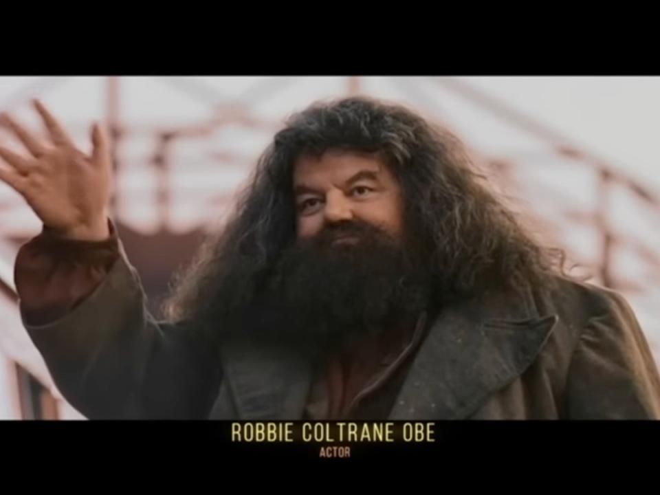 Robbie Coltrane featured in Bafta Film Awards’ In Memory Of... segment earlier this year (BBCC)