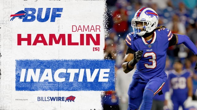 Damar Hamlin won't play in the Bills' opener against the Jets