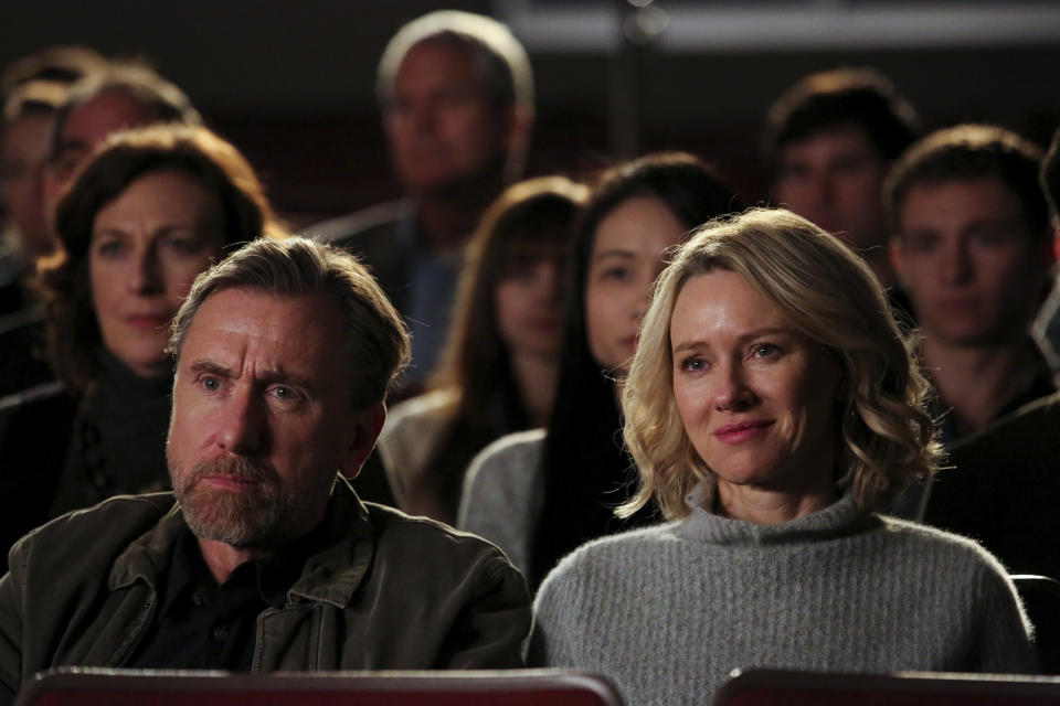 This image released by Neon shows Tim Roth, left, and Naomi Watts in a scene from "Luce." (Jon Pack/Neon via AP)