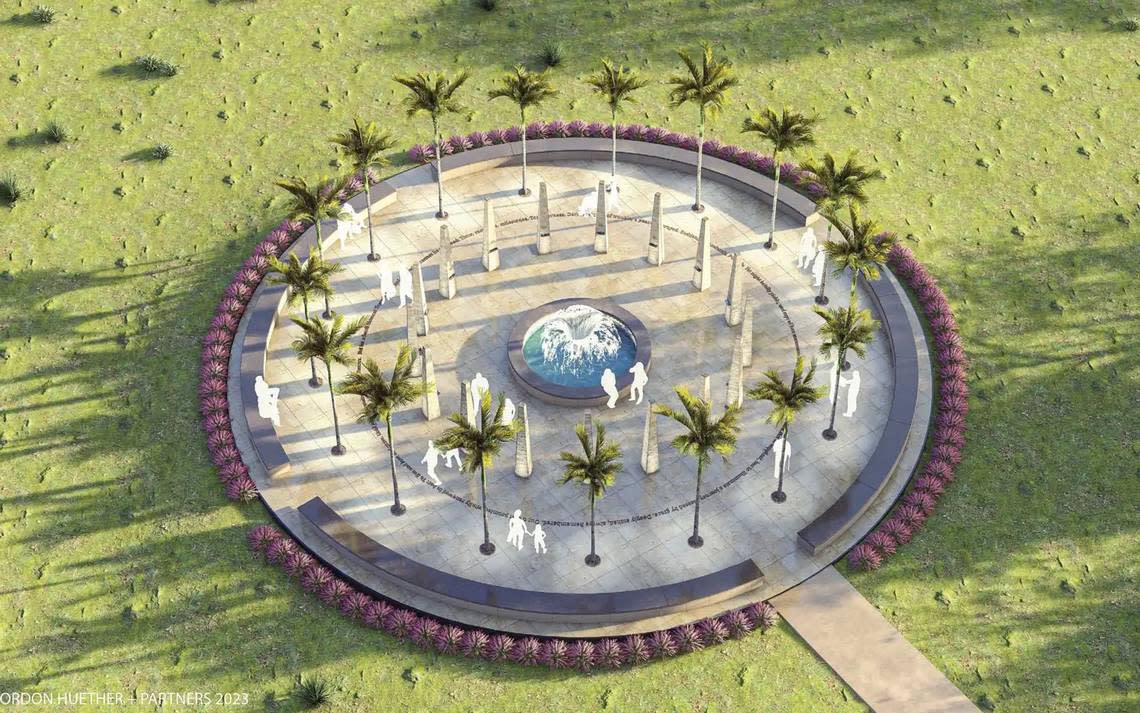 Circular design by California-based Gordon Huether Studio. Parkland 17 Memorial Foundation