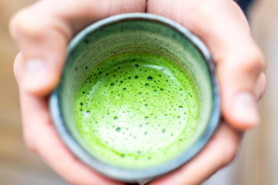 Matcha is already known to have strong polyphenols, meaning the tea can help fight free radicals and reduce oxidative stress. Kristina Blokhin – stock.adobe.com