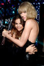 <p><strong>Status</strong>: In<br><strong>Why</strong>: Selena Gomez is one of the founding members of Taylor’s squad and she’s not going anywhere. The “Bad Liar” singer — who even subtly gave Swift <a rel="nofollow" href="https://www.yahoo.com/celebrity/selena-gomez-fans-taylor-swift-153500638.html" data-ylk="slk:a shoutout in her new music video;elm:context_link;itc:0;sec:content-canvas;outcm:mb_qualified_link;_E:mb_qualified_link;ct:story;" class="link  yahoo-link">a shoutout in her new music video</a> — was recently pressed about <a rel="nofollow" href="https://www.yahoo.com/celebrity/taylor-swift-learned-past-kept-romance-joe-alwyn-insanely-private-135007847.html" data-ylk="slk:her BFF’s new boyfriend;elm:context_link;itc:0;sec:content-canvas;outcm:mb_qualified_link;_E:mb_qualified_link;ct:story;" class="link  yahoo-link">her BFF’s new boyfriend</a>, Joe Alwyn. “Honestly, if my friends are happy, that makes me happy. That’s all I care about,” she said. Unlike Lorde, Selena knows how to handle coyly <a rel="nofollow" href="https://www.yahoo.com/celebrity/selena-gomez-talks-relationship-weeknd-says-havent-feeling-191813066.html" data-ylk="slk:talking about Taylor in interviews;elm:context_link;itc:0;sec:content-canvas;outcm:mb_qualified_link;_E:mb_qualified_link;ct:story;" class="link  yahoo-link">talking about Taylor in interviews</a>. This is one reason Selena is going to be a squad member for life. (Photo: Kevin Mazur/Getty Images for iHeartRadio / Turner) </p>