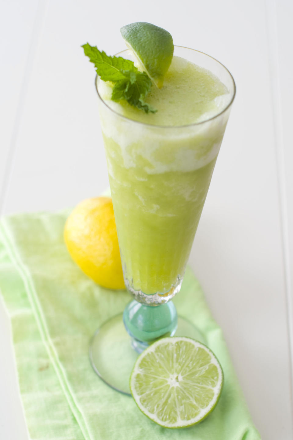 This April 2, 2012, photo made in Concord, N.H., shows a Cucumber Cooler cocktail for a Cinco de Mayo celebration. (AP Photo/Matthew Mead)