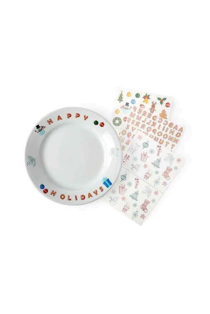 Washable Holiday Plate Tattoos