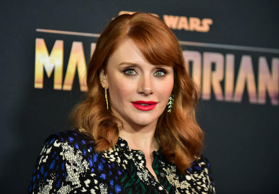 Bryce Dallas Howard at the Mandalorian premiere in 2019