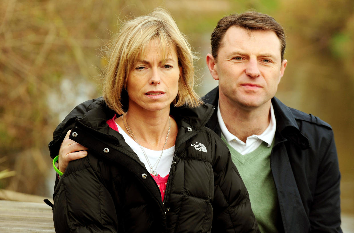 Embargoed to 0001 Wednesday November 3 Kate and Gerry McCann in Quorn, Leicestershire, as they launch a petition to lobby the UK and Portuguese governments for a joint or independent review over their daughter Madeleine's disappearance. 