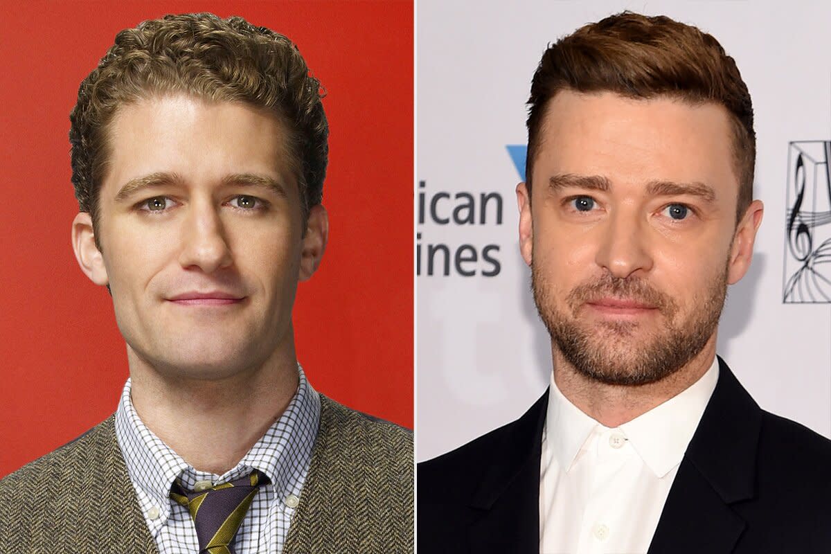 Matthew Morrison and Justin Timberlake