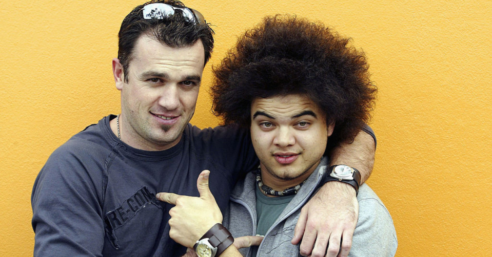 Shannon Noll and Guy Sebastian in 2003