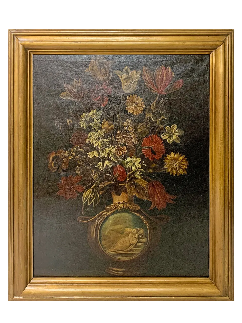 <p><a href="https://www.liveauctioneers.com/item/172144025_antique-european-oil-on-canvas-flowers-painting" rel="nofollow noopener" target="_blank" data-ylk="slk:Shop Now;elm:context_link;itc:0;sec:content-canvas" class="link rapid-noclick-resp">Shop Now</a></p><p>Antique European Oil on Canvas Flowers Painting</p><p>liveauctioneers.com</p><p>$1.00</p>