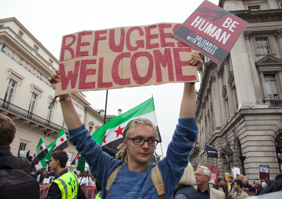 <em>More than half of Britons surveyed felt refugees deserved more support (Rex)</em>